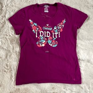 2015 RunDisney I Did It Pixie Dust Challenge shirt. Women’s Medium